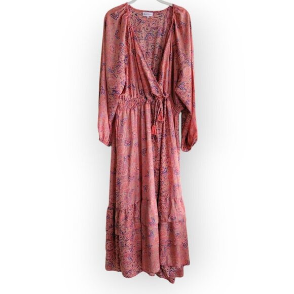 Anthropologie Boemo Paisley Maxi Dress 2X - Picture 2 of 6